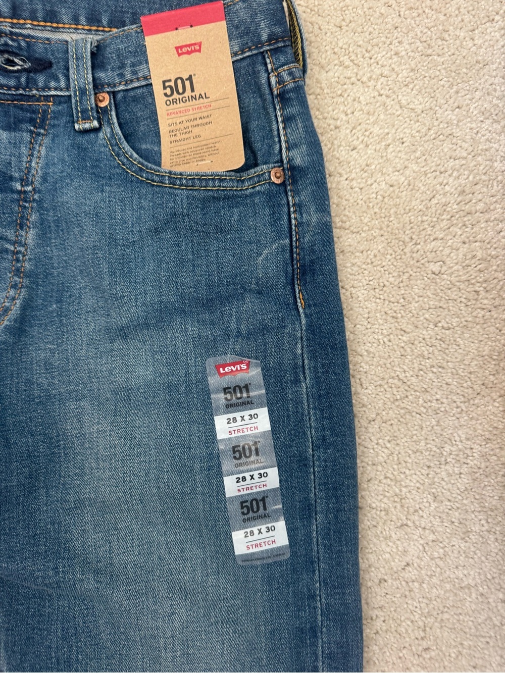 Levi's 501 Original Fit Women’s Jeans - Blue - Picture 2 of 6